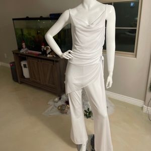 White 1 pc Jumpsuit